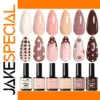 Elegant Gel Nail Polish Set in Milk Tea Shades