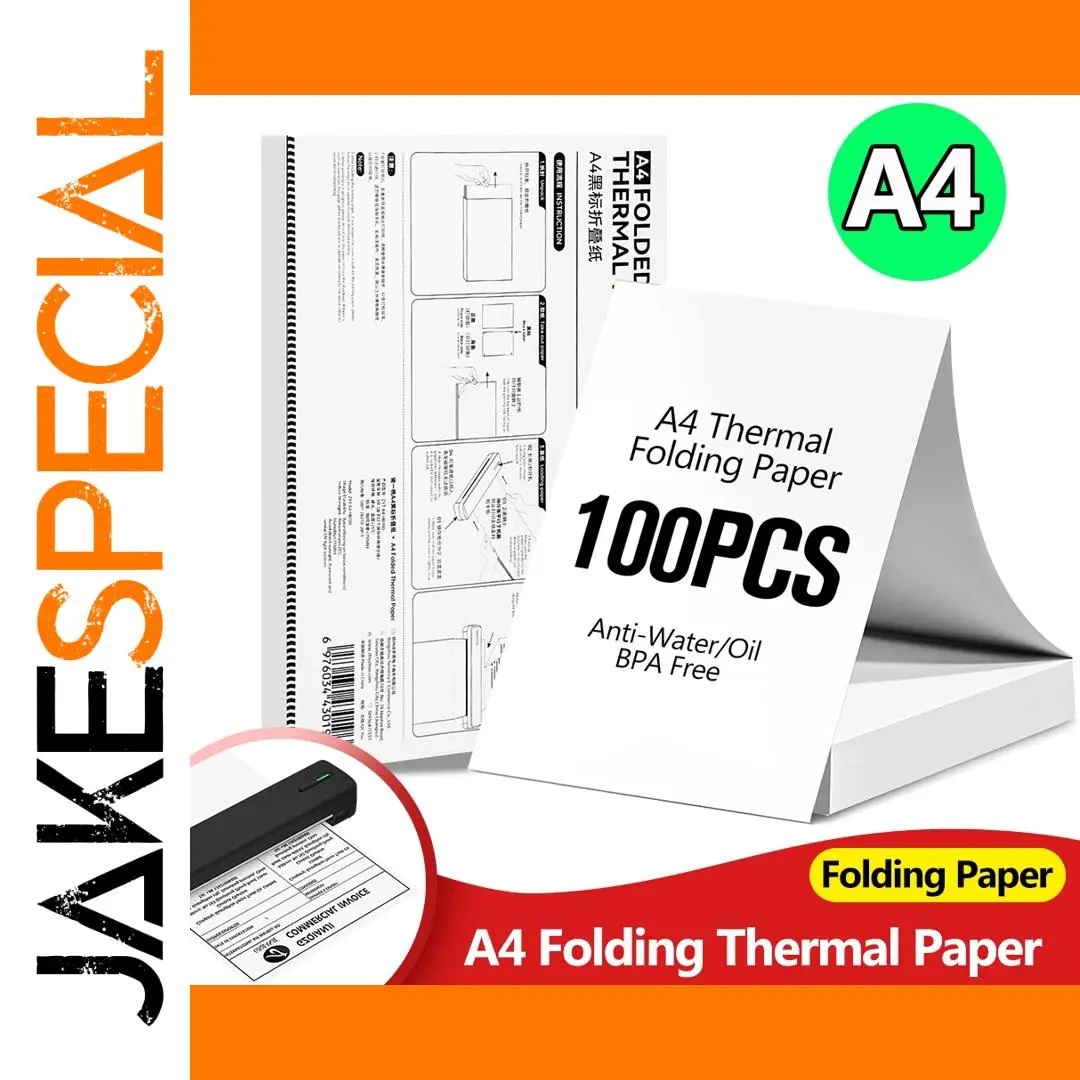 A4 Thermal Folding Paper for Portable Printers 1 A4 Thermal Folding Paper for Portable Printers