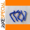 Bright Blue Silicone Radiator Hoses for Kawasaki KX250