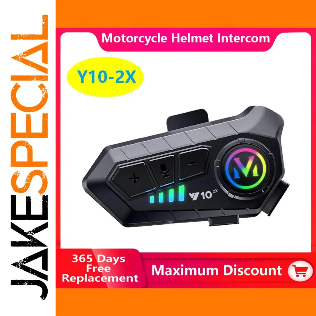 Y10-2X Bluetooth Motorcycle Helmet Headset 1 Y10-2X Bluetooth Motorcycle Helmet Headset