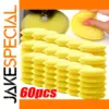 Bright Yellow Car Waxing Foam Sponges Set