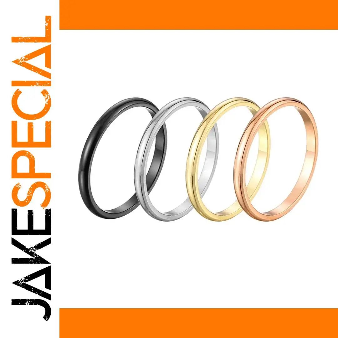 Minimalist Stainless Steel Wedding Band for Men and Women 1 Minimalist Stainless Steel Wedding Band for Men and Women