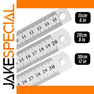 Stainless Steel Measurement Ruler Set 15-30cm