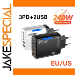 240W Multi-Port USB-C Charger with GaN Technology