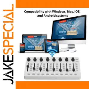 White MIDI Control and Mixing Console