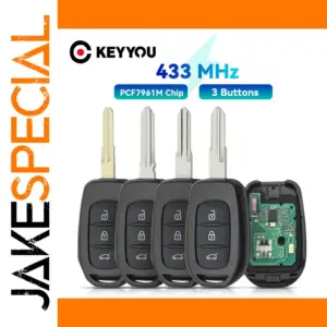 Renault Dacia Remote Key with 433MHz Transponder