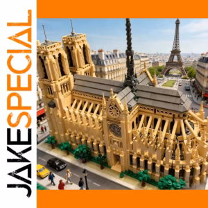 Notre Dame Cathedral Model Kit with 4383 Blocks