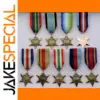 Military Medal Badge Collection with Ribbons