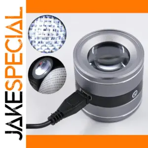 Portable Jewelry Loupe with 10X Magnification and LED