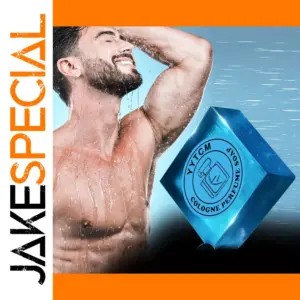 Modern Blue Marbled Men's Cologne Soap