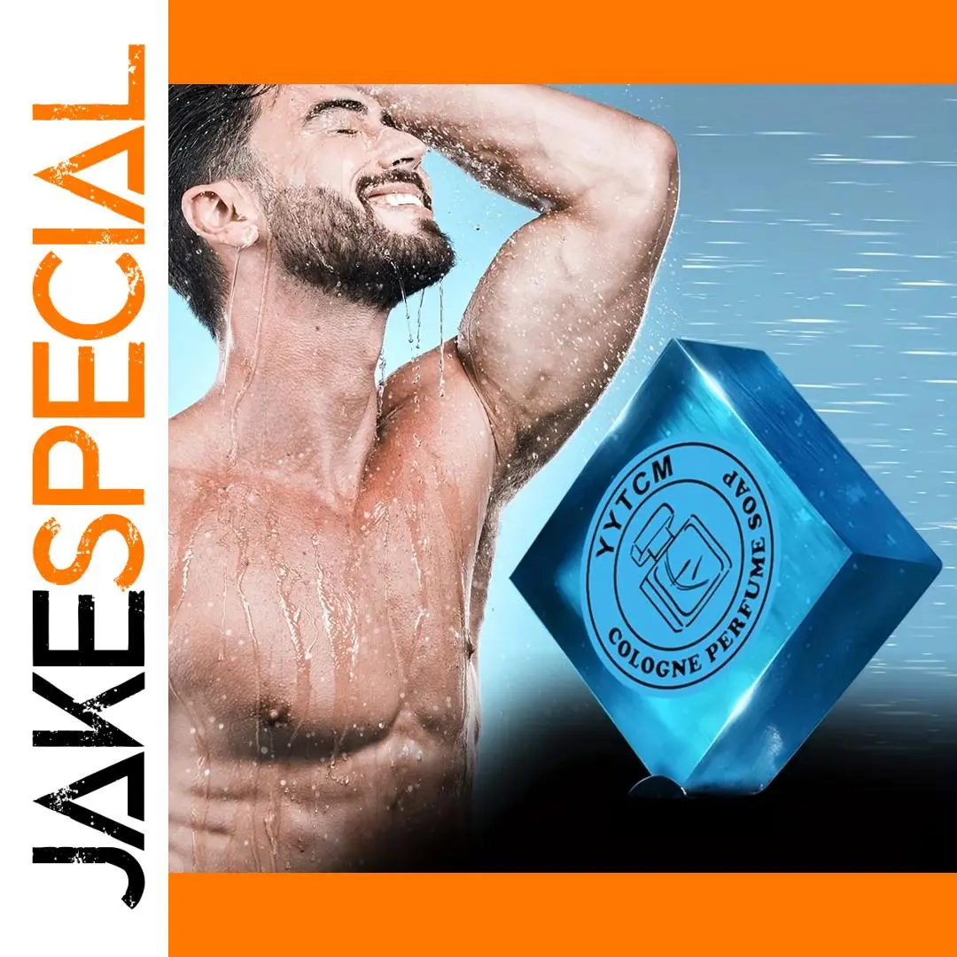 Modern Blue Marbled Men's Cologne Soap 1 Modern Blue Marbled Men's Cologne Soap