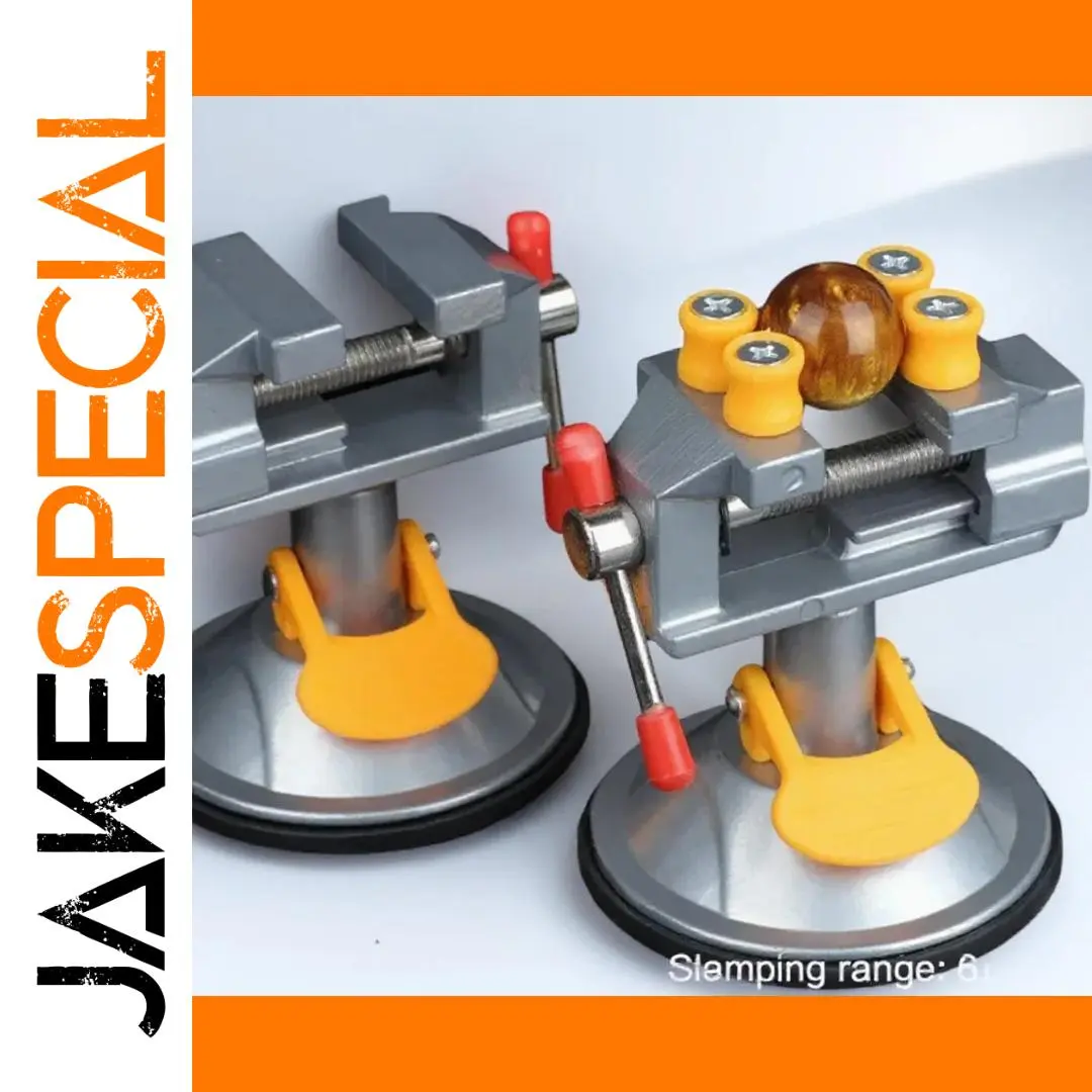 Portable Mini Bench Vise with Rotatable Suction Base 1 Portable Mini Bench Vise with Rotatable Suction Base