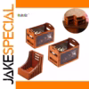 Miniature Wooden Dollhouse Storage Baskets Set