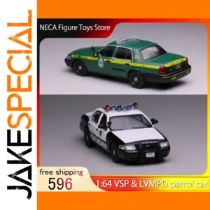 Detailed 1:64 Police Car Diecast Models Collection