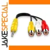 Vibrant 3.5mm to RCA Stereo Adapter Cable