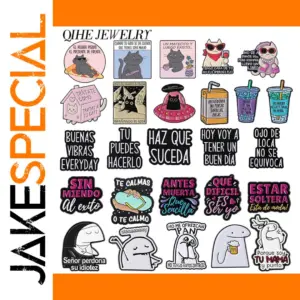 Vibrant Zinc Alloy Letter Brooch QIHE JEWELRY