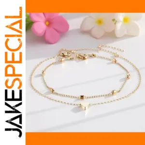 Elegant Gold Layered Anklet for Women