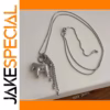 Vintage Silver Horse Tassel Necklace