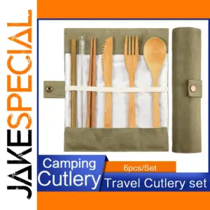 Eco-Friendly Bamboo Travel Cutlery Set