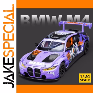Vibrant Purple BMW M4 GT3 Diecast Model 1:24 Scale