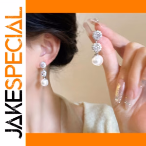 Vintage Copper Drop Earrings with Cubic Zirconia