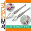 Stainless Steel Decorative Food Spoon Duo