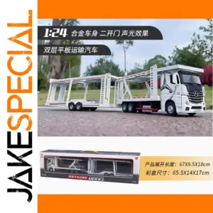 1:24 Scale Heavy-Duty Trailer Transporter Model