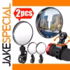 Black Bicycle Mirror Set with 360° Rotation