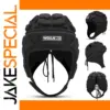 Black Impact-Resistant Goalkeeper Helmet for Safety