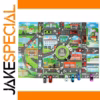Vibrant Children's Urban Parking Map 83x57cm