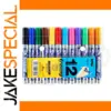 Vibrant 12-Color Whiteboard Marker Set