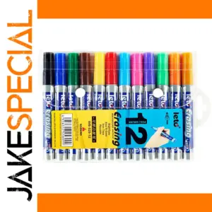 Vibrant 12-Color Whiteboard Marker Set