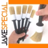 Set of Five Black Car Detailing Brushes
