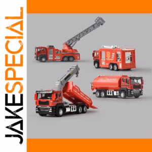 Alloy Fire Truck Toy for Kids and Collectors