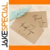 Kraft Thank You Card Set with 30 pcs