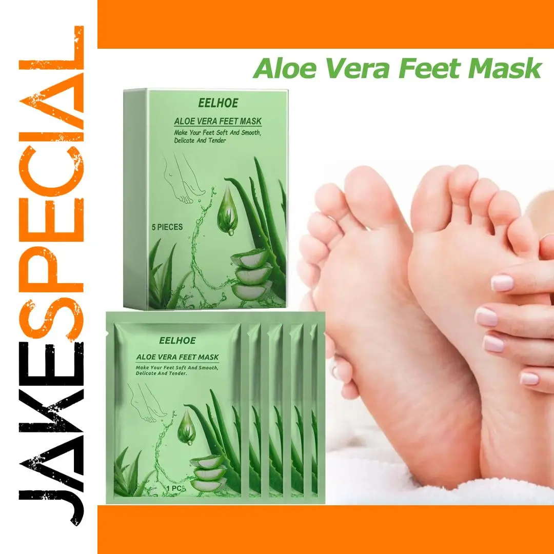 Aloe Vera Feet Mask Set with 5 Sachets 1 Aloe Vera Feet Mask Set with 5 Sachets