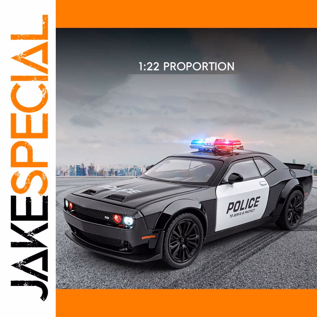 Large 1:22 Scale Hellcat Police Car Model 1 Large 1:22 Scale Hellcat Police Car Model