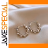 Vintage Pearl Hoop Earrings by HYFAD