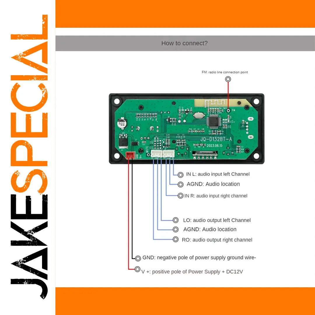 Car Bluetooth MP3 Amplifier Board with 3W Output 1 Car Bluetooth MP3 Amplifier Board with 3W Output