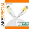 White Cat8 Ethernet Cable for High-Speed Data