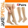 Unisex High-Tube Compression Socks for Active Wear