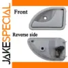 Renault Front Left Grey Interior Door Handles Set