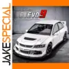 White 1:32 Mitsubishi Lancer EVO Model