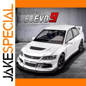 White 1:32 Mitsubishi Lancer EVO Model