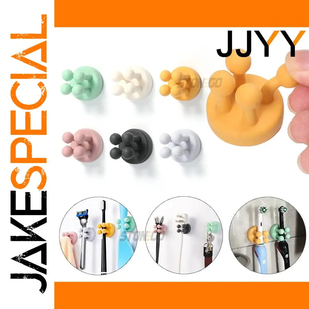 Colorful Silicone Wall Hook Set for Organizing 1 Colorful Silicone Wall Hook Set for Organizing