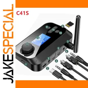 Bluetooth 5.1 Transmitter Receiver in Black