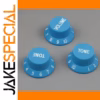 Blue Vintage-Style Guitar Control Knobs Set