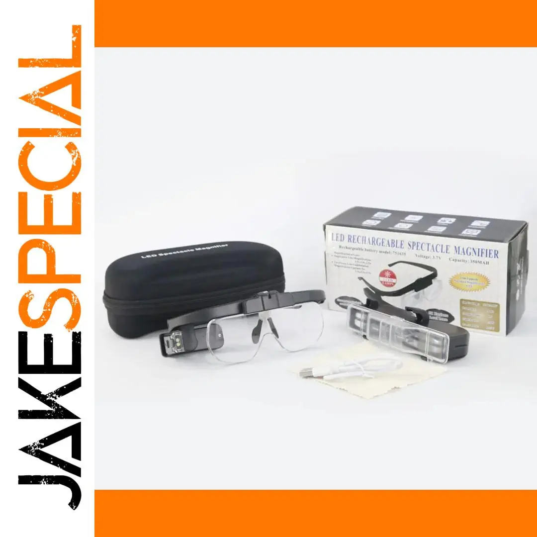 Head-Mounted Magnifier with Adjustable LED Lighting 1 Head-Mounted Magnifier with Adjustable LED Lighting