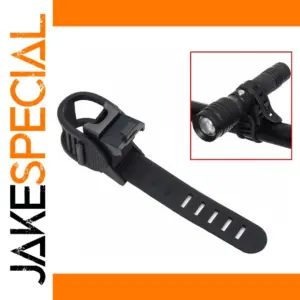 Black 360° Bicycle Flashlight Holder for Bikes