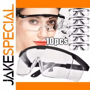 Impact-Resistant Safety Goggles with Clear Lens
